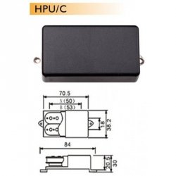 Dr. Parts HPU/C/N/BK pickup humbucker