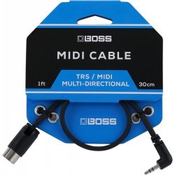 Boss BMIDI-1-35 kabel MIDI - mini jack kątowy stereo 30cm