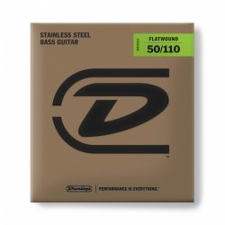 Dunlop Flatwound 50-110 Stainless Steel Bass struny basowe szlifowane