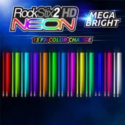 Pałki RockStix 2HD NEON zmieniające kolor