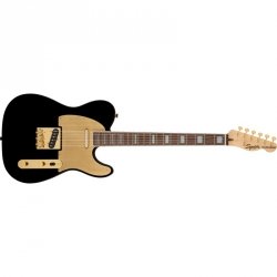 Squier 40th Anniversary Telecaster Gold Edition Laurel Fingerboard Gold Anodized Pickguard Black 