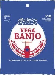 Martin V730 Vega Banjo struny do banjo Medium