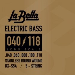 La Bella RX-S5A struny basowe 40-118 stalowe