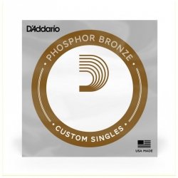 D'Addario PB060 Phosphor Bronze pojedyncza struna do gitary akustycznej .060