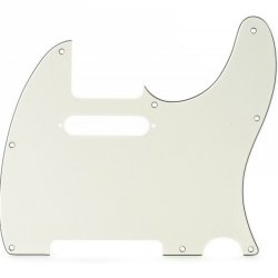 Fender pickguard Tele 8 dziur Pergamin parchment