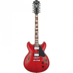 Ibanez AS7312-TCD Transparent Cherry Red Gitara Semi-Hollow Body 12-sto strunowa