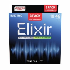 Elixir 16572 Optiweb 10-46 struny elektryczne 3-pack