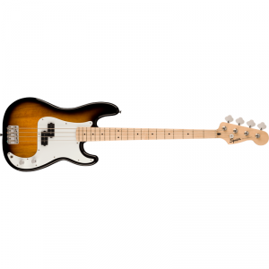 Squier Sonic Precision Bass Maple Fingerboard White Pickguard 2-Color Sunburst