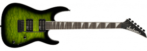 Jackson Dinky JS20 DKQ 2PT Amaranth Fingerboard Transparent Green Burst