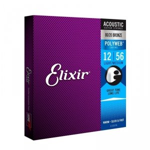 Elixir 11075 12-56 Polyweb bronze struny akustyczne