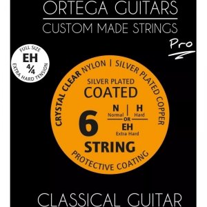 Ortega NYP44EH Chrystal Nylon Extra Hard 4/4 struny gitary klasycznej Powlekane