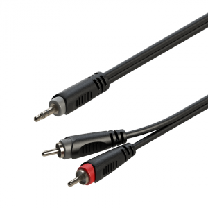 Roxtone SAYC150L3 Kabel audio Jack 3.5mm stereo / 2 x RCA 3m
