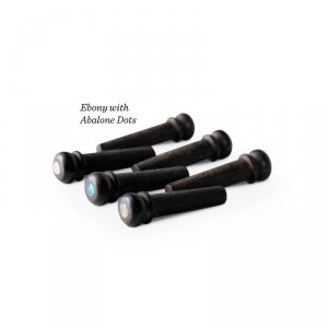 Taylor Bridge Pins Zatyczki do mostka Hebanowe kołeczki z kropką