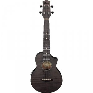 Ibanez UEW12E-BIF Black Ice Flat ukulele koncertowe z elektroniką