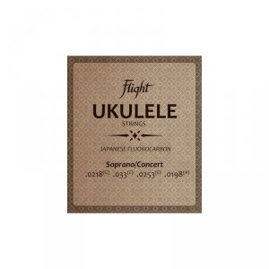 Flight FUSSC-100 struny ukulele sopran koncert fluorocarbon