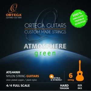 Ortega ATG44NH Organic Hard Tension struny do gitary klasycznej