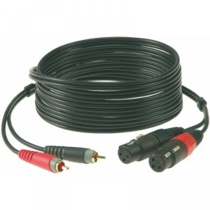 Klotz AT-CF0100 Kabel 2 x RCA - 2 x XLR żeński 1m