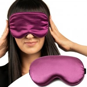 Waya Silk Eye Mask Dark Purple  maska EM-SLK01