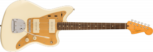 Squier J Mascis Jazzmaster Laurel Fingerboard Gold Anodized Pickguard Vintage White