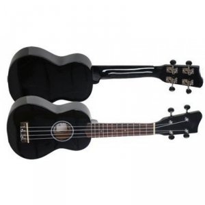 Ever Play UK-21 Black Satin ukulele sopran czarny mat