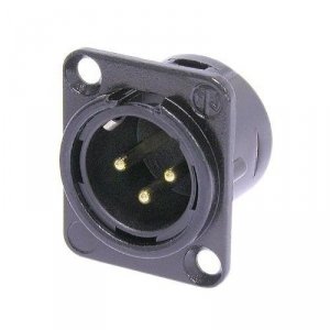 Neutrik NC3MD-L-B gniazdo XLR M męski tablicowe