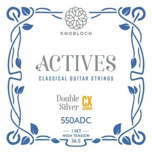 Knobloch Strings ACTIVES Double Silver CX Carbon 550ADC - Struny do Gitary Klasycznej