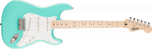 Squier Sonic Stratocaster HT Maple Fingerboard White Pickguard Sea Foam Green