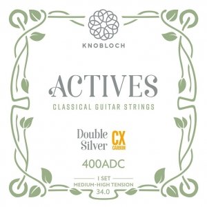Knobloch Strings ACTIVES Double Silver CX Carbon 400ADC - Struny do Gitary Klasycznej