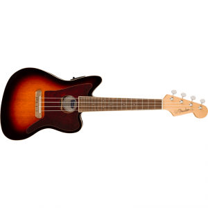 Fender Fullerton Jazzmaster Uke Walnut Fingerboard White Pickguard 3-tone sunburst