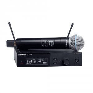 Shure SLXD24E/B58-J53 - Cyfrowy system bezprzewodowy z nadajnikiem/mikrofonem do ręki BETA58A (562-606 MHz)