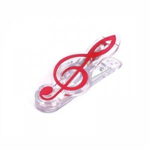 Kera-Audio CLIP CLEF czerwony Klips do papieru nut