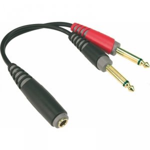 Klotz AYS-5 Złączka Gniazdo Duży jack 3p - 2 jacki 2p. 0,2m