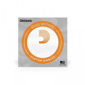 D'Addario BW049 80/20 Bronze pojedyncza struna do gitary akustycznej .049