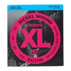 D'Addario EXL170S struny basowe 45-100 Short Scale