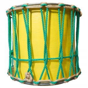 Bęben Dobosza 22cm x17cm dwumembranowy żółty