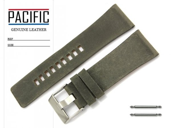 PACIFIC 28 mm pasek skórzany W58 zielony W58-9S-28