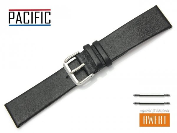 PACIFIC 22 mm pasek skórzany W86 czarny
