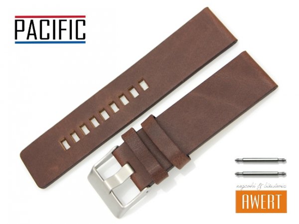 PACIFIC 24 mm pasek skórzany W58 brązowy W58-5AS-24