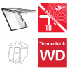 Dachfenster Roto R86E K200 (WDF R86E K WD) Klapp-Schwingfenster aus Kunststoff acusticLine NE mit Wärmedämmblock