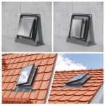 Ausstiegsfenster Rooflite 45x73 - 45x55 - 48x90 Skylight Fenstro für ungeheizte Räume, Dreh- oder Klappfenster