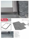 Kombi-Eindeckrahmen Roto Q4 EDS 1/2 Eindeckrahmen - für Flachdecken und profilierte Eindeckmaterialien bis max. 35 / Dachziegel oder Bitumenschindeln Schiefer