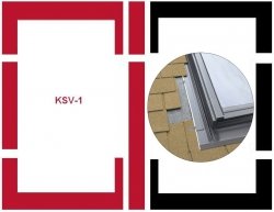 Eindeckrahmen Fakro KSV-1 Modul für die Kombination übereinander für flache Eindeckmaterialien