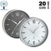 TFA 60.3503 zegar ścienny wskazówkowy sterowany radiowo aluminiowy 20 cm