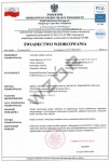 Świadectwo wzorcowania termometru SW-1-PCA rejestratora temperatury z akredytacją PCA