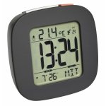 TFA 60.2542.10 budzik biurkowy zegar elektroniczny sterowany radiowo, czarny - OUTLET