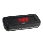 TFA 60.5009.05 budzik biurkowy HOLO CLOCK zegarek elektroniczny LED 3D z termometrem sterowany radiowo, czerwone cyfry