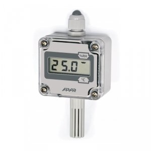 APAR AR252-LCD termohigrometr przemysłowy czujnik temperatury i wilgotności puszkowy naścienny LCD wyjście analogowe lub cyfrowe RS485 Modbus