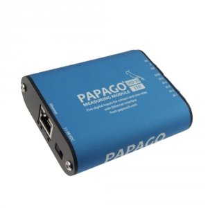 Papouch PAPAGO 5HDIDO WiFi moduł pomiarowy internetowy stanu liczników S0 Modbus TCP, WiFi