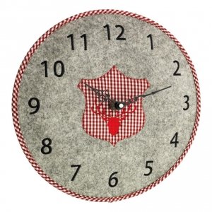 TFA 60.3025.10 zegar ścienny wskazówkowy filcowy 33 cm, szary