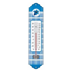 TFA 12.2052.06 – termometr zewnętrzny ścienny, metalowy, niebieski